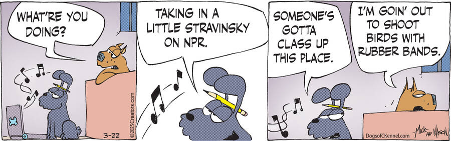 Dogs of C-Kennel for Mar 22, 2025