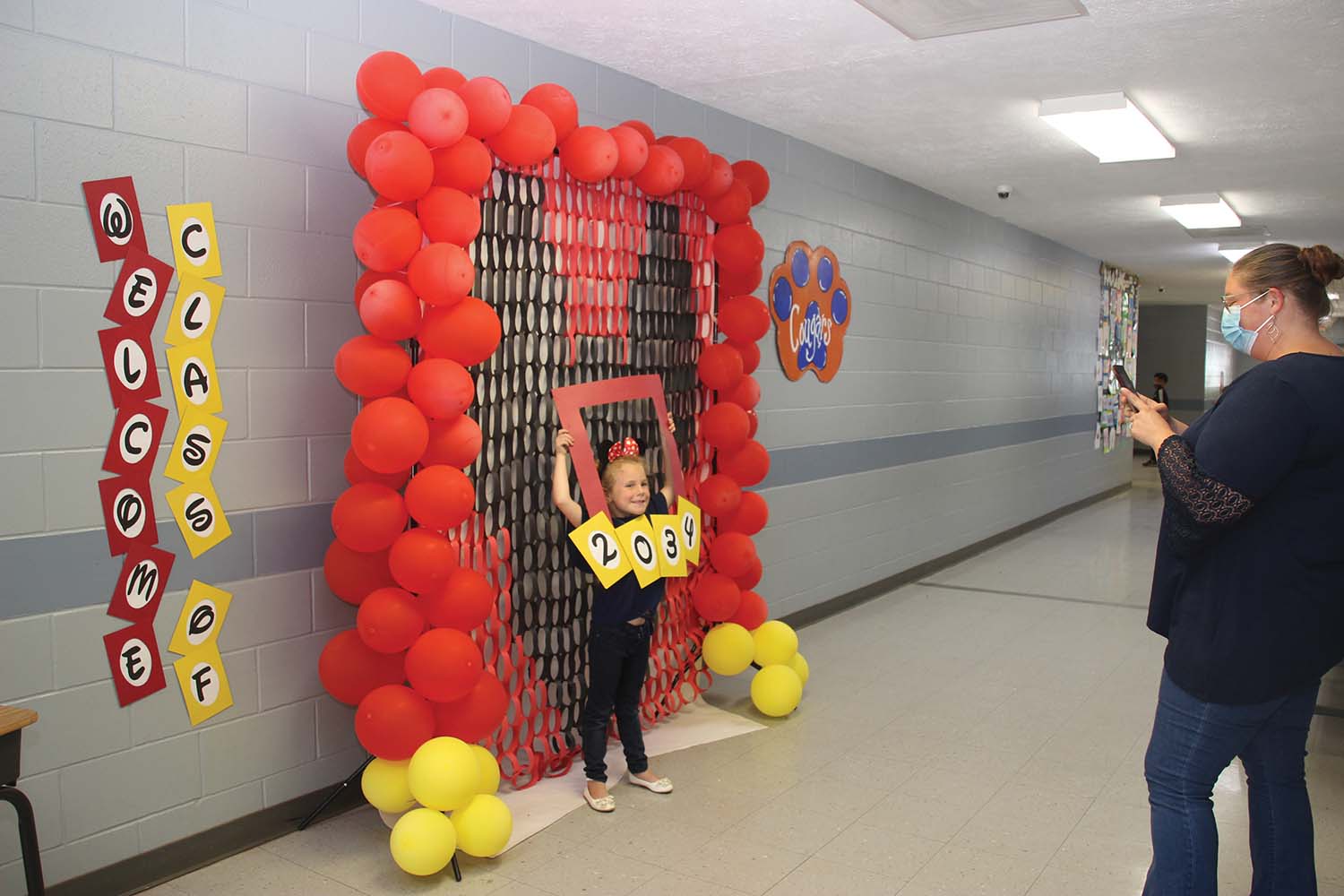 Parents and guardians of the Class of 2034 were on the Newton County Elementary School campus this week registering their kindergarteners for the 2021-22 school year. Future Kindergarten parent Ashley Glover takes advantage of the photo booth featuring the 2021-22 campus theme to snap a picture of her daughter, Ella Glover. Any parent or guardian of a five year old (must be five years of age on or before September 1, 2021) in the Newton County School District, who was not able to register during the designated week, is encouraged to call the NCES Office at 601-635-2956 to set up an appointment to register.  Submitted photo