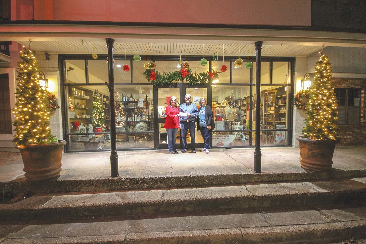 Mr. and Mrs. Steve Harber won first place in the residential category for their home decorations. Brent Maze/The Appeal