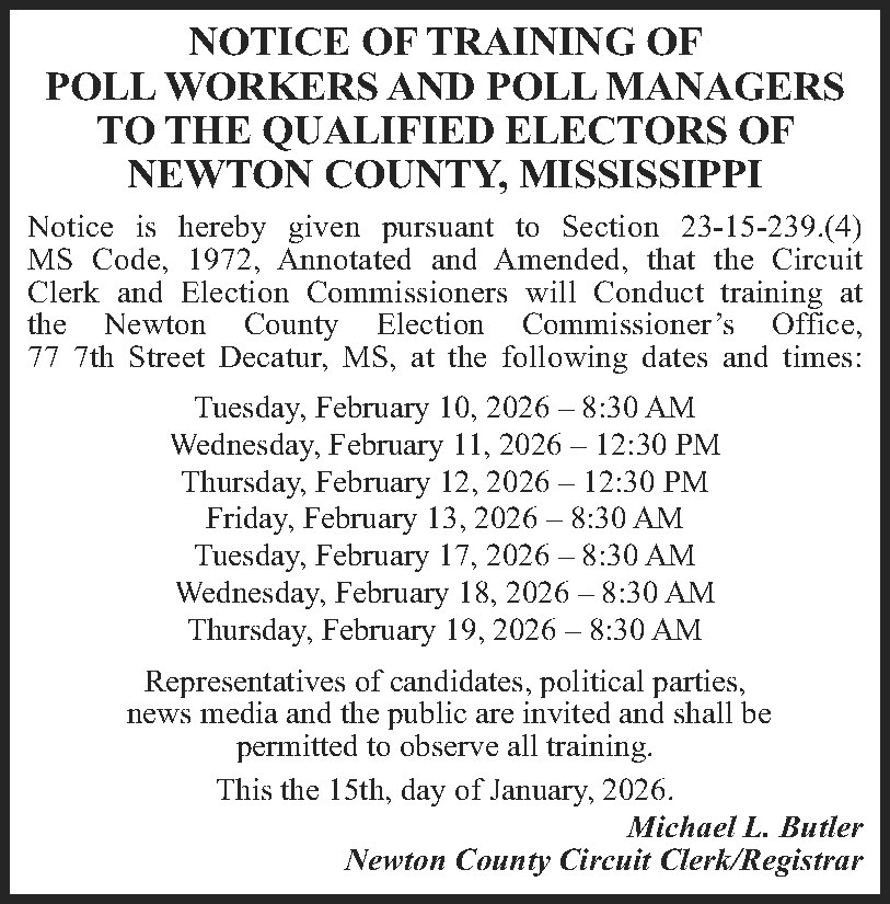 ELECTION POLL TRAINING 