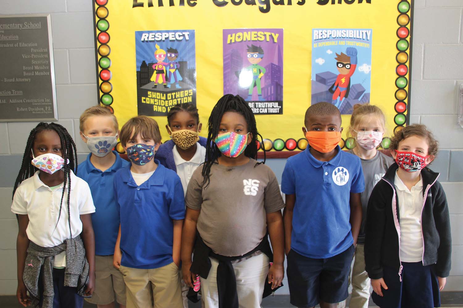 Students on the Newton County Elementary School campus are recognized each nine weeks for their academic successes through multiple media outlets and the campus’ Facebook page. These students in Rebecca Cox’s class did their due diligence to master their objectives for the second nine weeks earning Principal’s List/Honor Roll recognition front row from left representing the Principal’s List:  McKinley Crowther, Eli Huddleston, Talia Kincaid, Chandler Williams and Lennix Hurst; back row from left representing Honor Roll:  Hunter Clearman, Keirstyn Lyles and Rylee Walker  Submitted photo