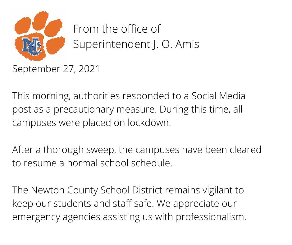 Statement from J.O. Amis