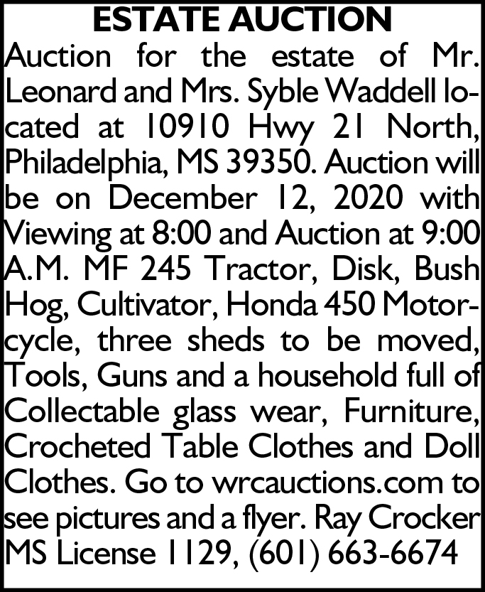 Estate Auction