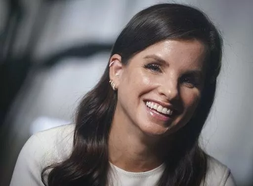 Revlon CEO Debra Perelman, the company's first woman CEO in its 89-year-old history, discuss her role during an interview, Wednesday Aug. 18, 2021, in New York.   Revlon, the 90-year-old multinational beauty company, has filed for Chapter 11 bankruptcy protection, Thursday, June 16, 2022, weighed down by debt load, disruptions to its supply chain network and surging costs.  (AP Photo/Bebeto Matthews, File)