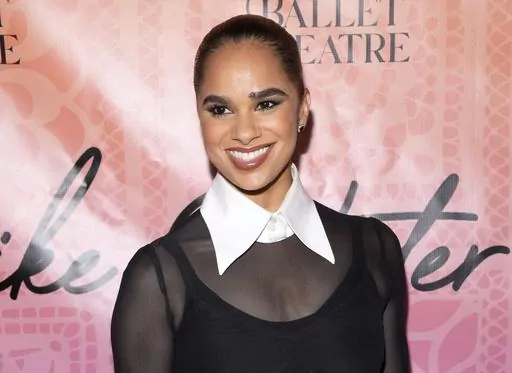 Misty Copeland attends the American Ballet Theatre June gala and premiere of "Like Water for Chocolate" in New York on June 22, 2023. The first Black woman to be promoted to principal dancer for the American Ballet Theatre in 2015, Copeland says she never takes that opportunity for granted. Her recent work includes being co-founder and designer of a new athletic wear brand, the role of interviewer on a new show called “PBS Arts Talk,” and starting a petition to get more inclusive dance emoji