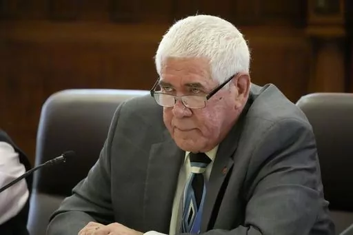 Mississippi State Senate Medicaid Committee Chairman Kevin Blackwell, R-Southaven, entertains questions from committee members on a proposal to expand Medicaid benefits to tens of thousands of residents, during its meeting, Wednesday, March 27, 2024, in the Mississippi State Capitol. However, the senate proposal would cover fewer people than the House version. (AP Photo/Rogelio V. Solis)