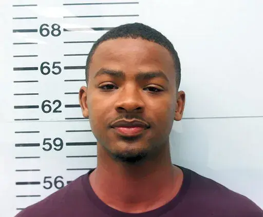 This photo provided by the Oxford (Miss.) Police Department shows Timothy Herrington Jr. Herrington has been charged with first-degree murder in the missing person’s case of University of Mississippi student Jimmie “Jay” Lee. Herrington was released on a $250,000 bond Thursday, Dec. 1, 2022 as legal proceedings continue.Herrington had been in jail in Lafayette County without bail since July 22. (Oxford Police Department via AP)