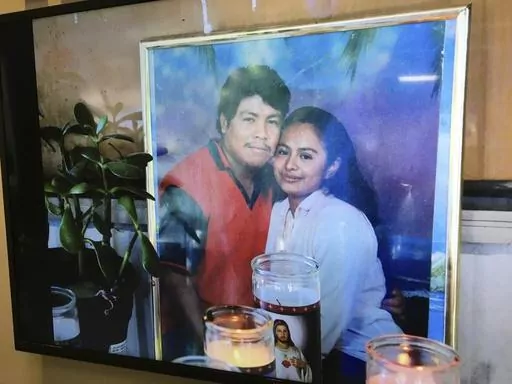 This photo of Ismael Lopez, left, and his wife Claudia, was shown to reporters during a news conference on July 28, 2017, in Memphis, Tenn. A Mississippi jury ruled on Thursday, Sept. 14, 2023, that two Southaven police officers had not violated Lopez's civil rights when they shot him, rejecting a lawsuit seeking money damages (AP Photo/Adrian Sainz, File).