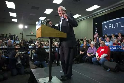 Democratic presidential candidate Sen. Bernie Sanders, I-Vt., speaks during a campaign rally, on Jan. 31, 2016, in Waterloo, Iowa. Iowa's caucuses grew over 50 years to be an entrenched part of U.S. politics. (AP Photo/Evan Vucci, File)