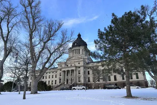 The South Dakota Capitol stands in Pierre, S.D., Jan. 10, 2024. (AP Photo/Jack Dura, File)