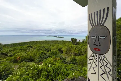 A view from Babeldaob Island’s northern tip in Ngarchelong State, Palau appears on Dec. 27, 2024. (Nicole Evatt via AP)