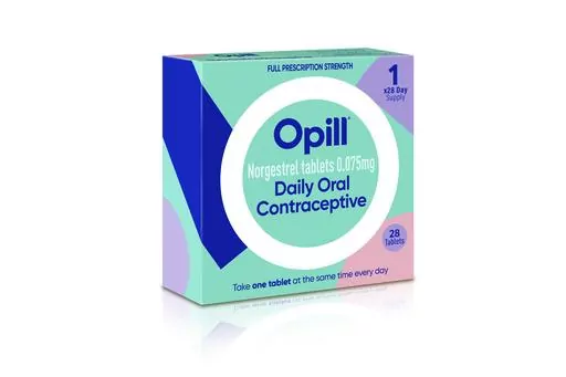 This illustration provided by Perrigo in May 2023, depicts proposed packaging for the company's birth control medication Opill. U.S. officials have approved the first over-the-counter birth control pill, a major change that will broaden access for women and teenagers. The Food and Drug Administration decision on Thursday, July 13, 2023 means drugmaker Perrigo can sell its once-a-day Opill without a prescription. (Perrigo via AP, File)