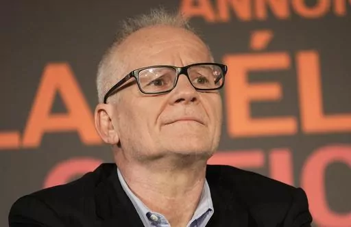 Cannes film Festival delegate general Thierry Fremaux attends a press conference to announce the International Cannes film festival line up for the upcoming 76th edition of the Cannes Film Festival, Thursday, April 13, 2023 in Paris. The International Cannes Film festival will run from May 16 to May 27, 2023. (AP Photo/Michel Euler)