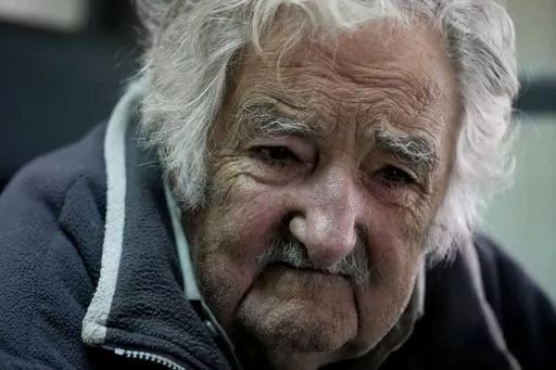 Former Uruguayan President Jose “Pepe” Mujica pauses during an interview, in Montevideo, Uruguay, Saturday, July 22, 2023. Mujica is Uruguay’s best-known atheist and “none.” Uruguay has a long history of secularization that dates to the early 20th century. Today, more than half of its population identify as religiously unaffiliated – the highest portion in Latin America. (AP Photo/Natacha Pisarenko)