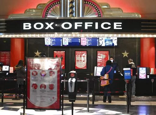 Movie theaters reopen after COVID-19 closures on March 5, 2021, in New York. For one day, Sept. 3, 2022, movie tickets will be just $3 in the vast majority of American theaters as part of a newly launched “National Cinema Day” to lure moviegoers during a quiet spell at the box office. (Photo by Evan Agostini/Invision/AP, File)