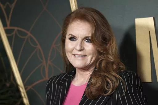 Sarah Ferguson poses for photographers upon arrival at the UK premiere of the film 'Marlowe' in London, Thursday, March 16, 2023. Sarah, the Duchess of York, underwent surgery following a breast cancer diagnosis, according to a spokesperson. The 63-year-old was diagnosed with early-stage breast cancer following a routine mammogram. The surgery was successful and Sarah’s doctors told her the prognosis is good, the duchess’s spokesperson said on Sunday, June 25 2023. (Scott Garfitt/Invision/AP